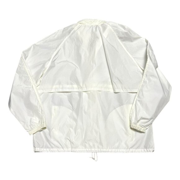 WOOLRICH TETON Vintage White Lightweight Retro Windbreaker Jacket Mens XL - Picture 2 of 6